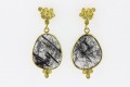 Barbara Heinrich earrings 18K gold tourmalinated quartz diamond accents BHN154 2865.00 copy.jpg