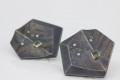 Zobel earrings post clip oxidized sterling white diamonds and blue diamonds CMZ365 5300 copy 2.jpg