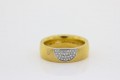 Henrich and Denzel ring pure gold diamonds in platinum 30 diamonds total .10 carats CHD110 4470 copy